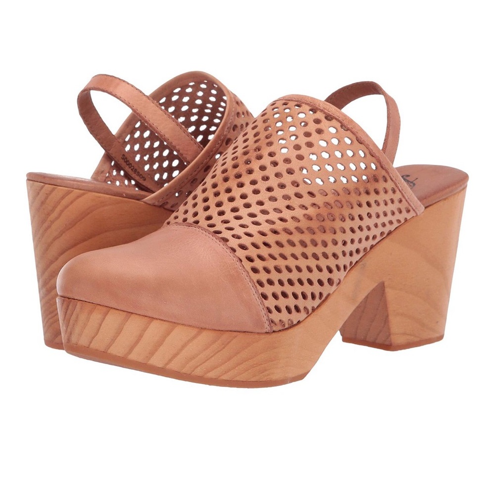 Free People Logan Natural Clogs